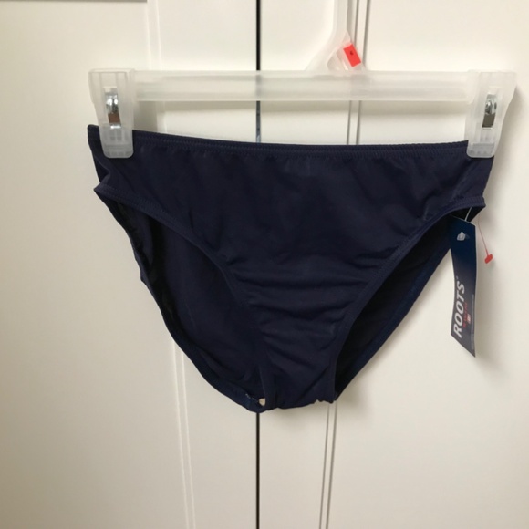 Roots Swim NWT Girls 2 Piece Tankini Swimsuit US 14 Navy  Blue - Picture 7 of 7